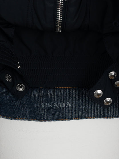 Prada AW05 Lined Denim Trucker Jacket