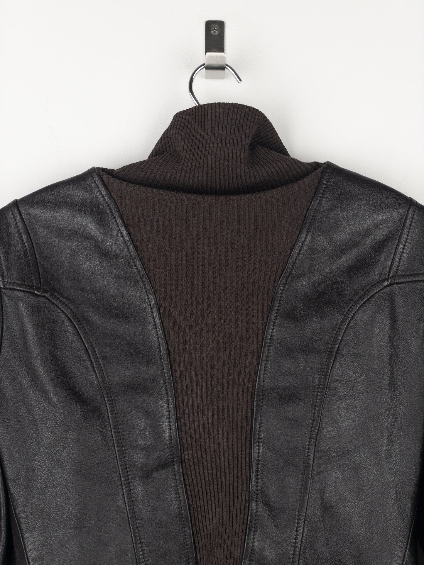 Gucci by Tom Ford AW04 High-Neck Leather Biker Jacket