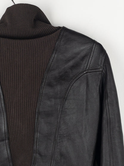 Gucci by Tom Ford AW04 High-Neck Leather Biker Jacket