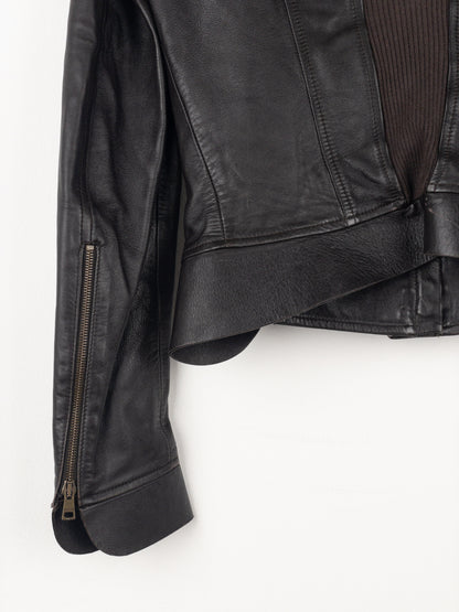 Gucci by Tom Ford AW04 High-Neck Leather Biker Jacket