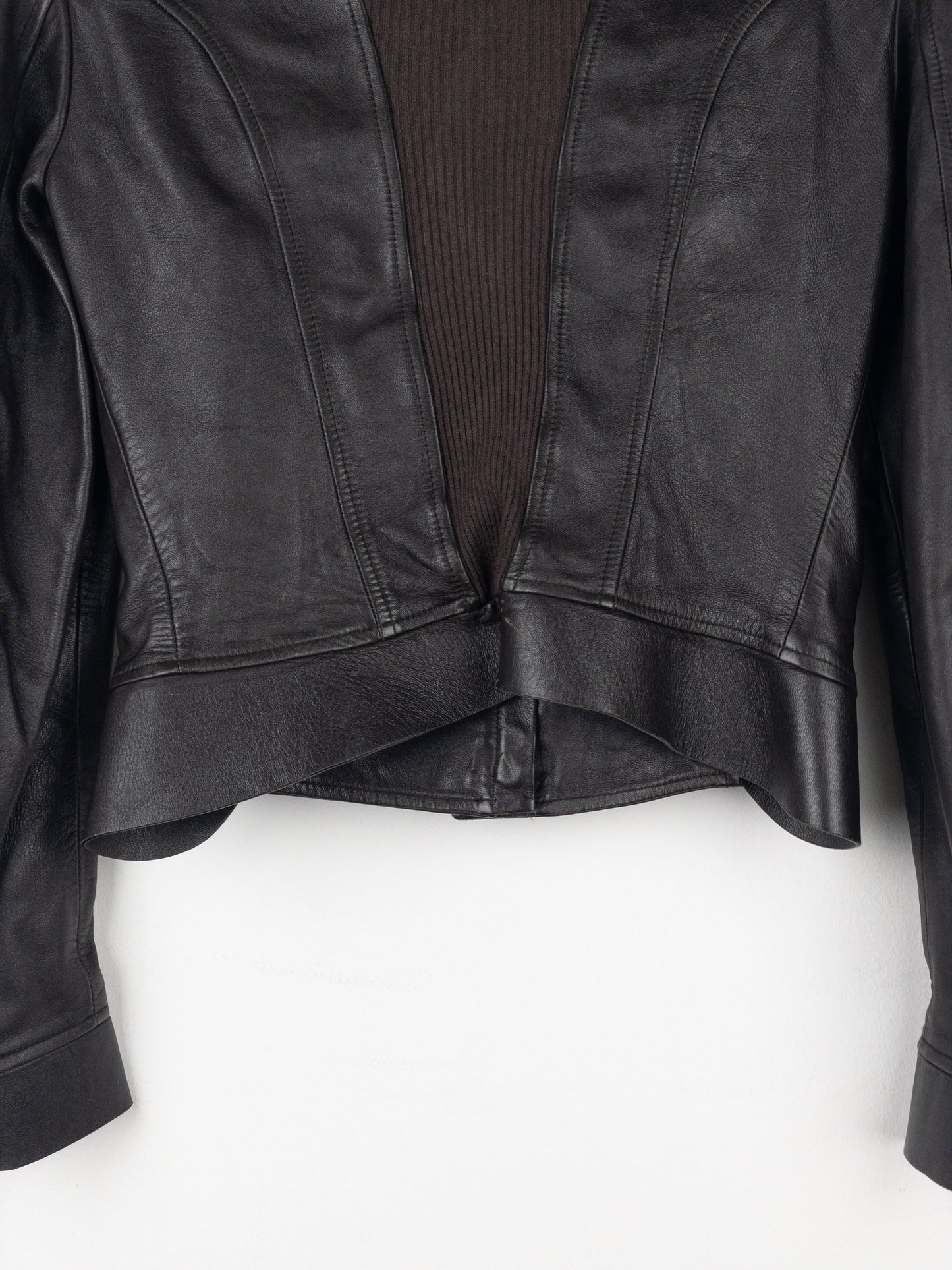 Gucci by Tom Ford AW04 High-Neck Leather Biker Jacket