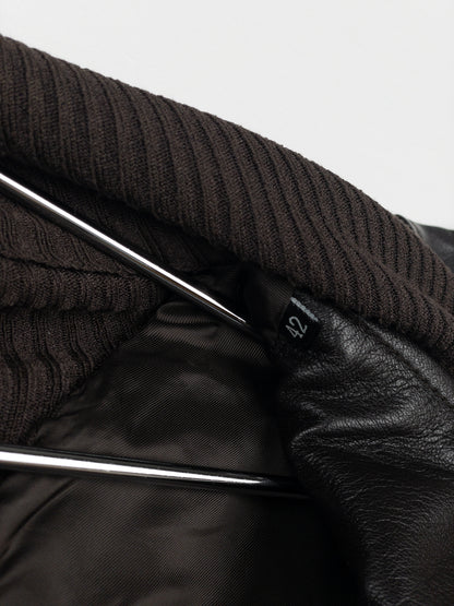 Gucci by Tom Ford AW04 High-Neck Leather Biker Jacket