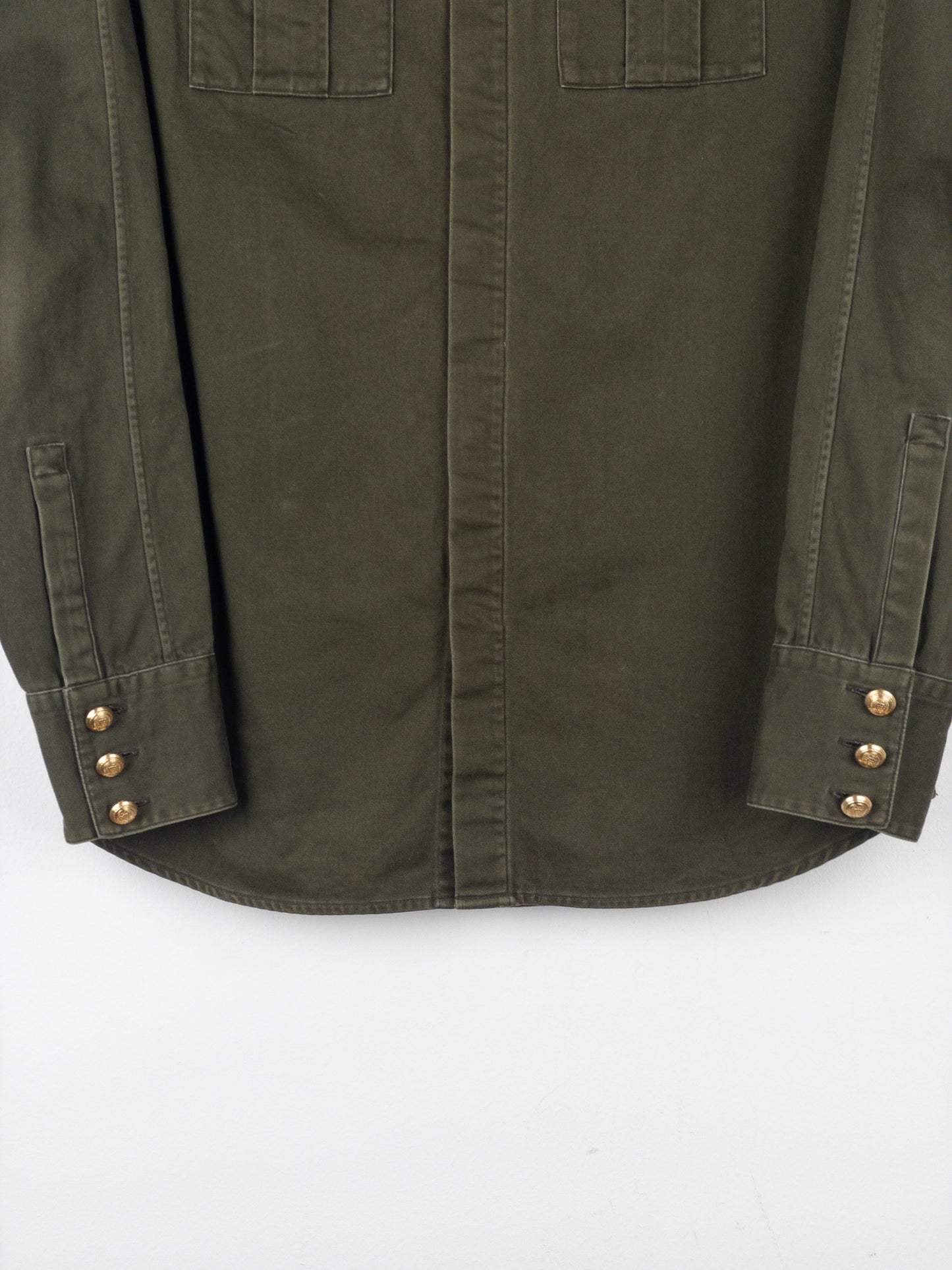 Balmain x H&M AW15 Military Epaulettes Button-Up Shirt
