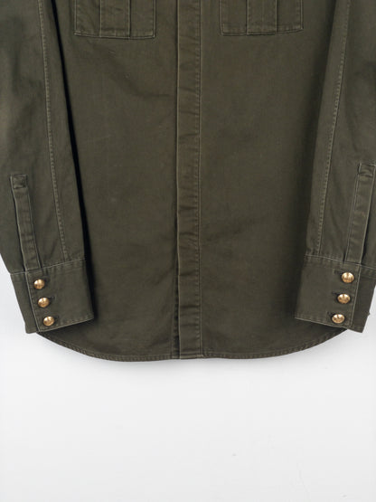 Balmain x H&M AW15 Military Epaulettes Button-Up Shirt