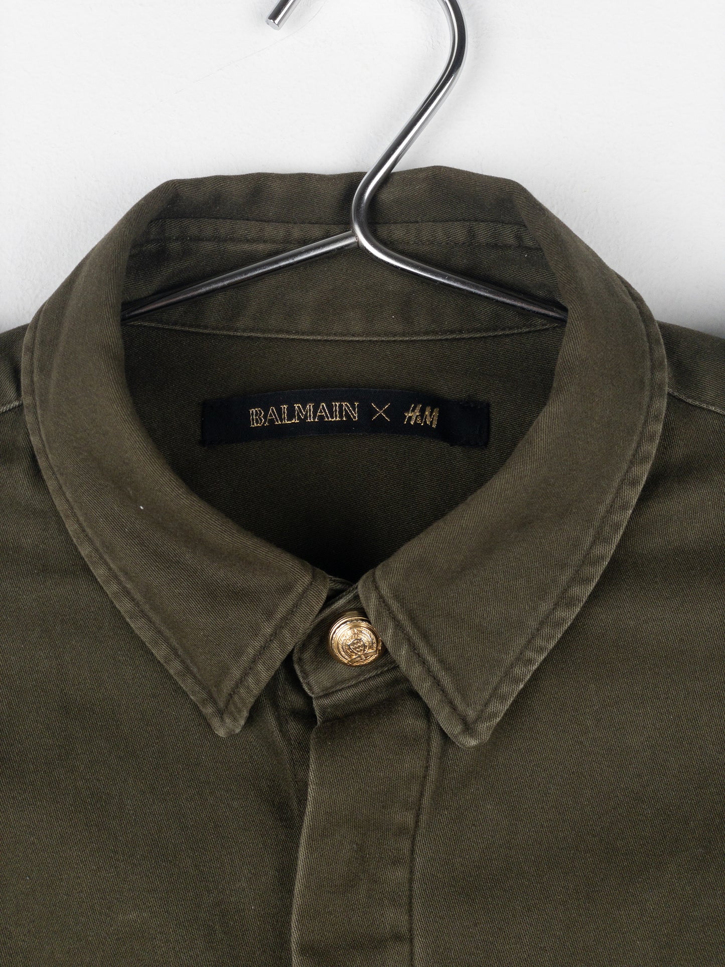 Balmain x H&M AW15 Military Epaulettes Button-Up Shirt