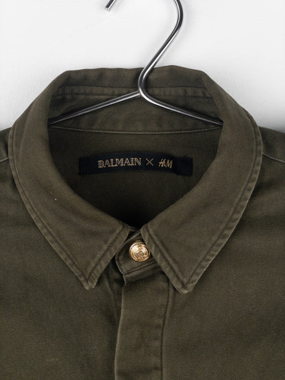 Balmain x H&M AW15 Military Epaulettes Button-Up Shirt
