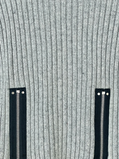 Jean Paul Gaultier Zip Knit Turtleneck Sweater