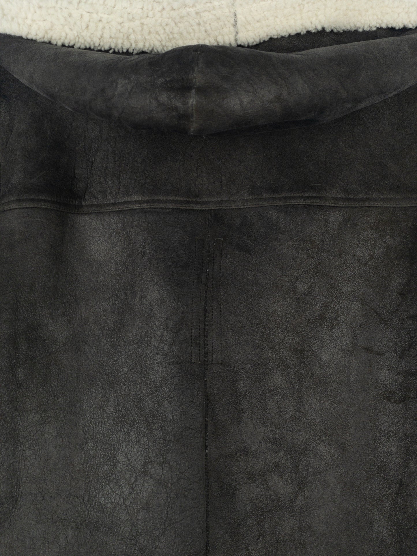 Rick Owens AW17 Leather Shearling Duffle Coat