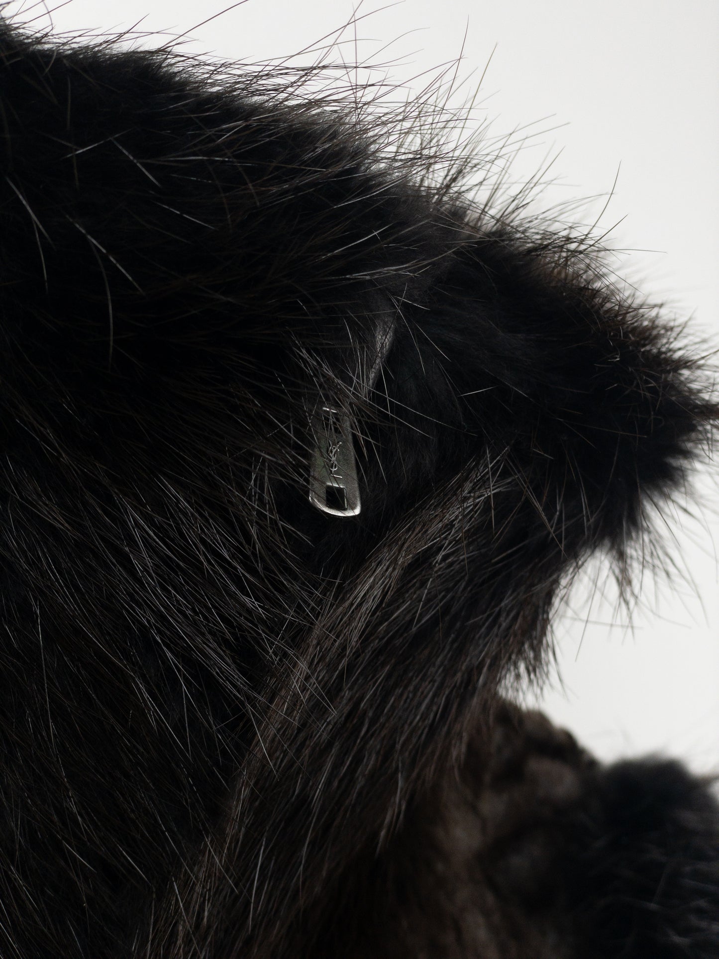 Yves Saint Laurent Rive Gauche by Tom Ford 2000s Fur Leather Bomber Jacket