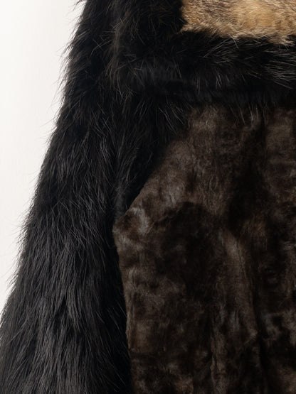 Yves Saint Laurent Rive Gauche by Tom Ford 2000s Fur Leather Bomber Jacket