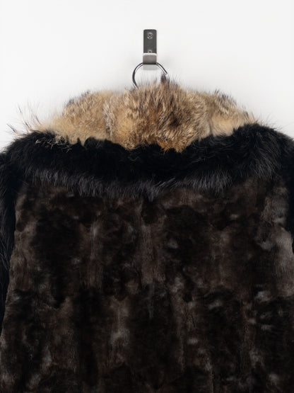 Yves Saint Laurent Rive Gauche by Tom Ford 2000s Fur Leather Bomber Jacket