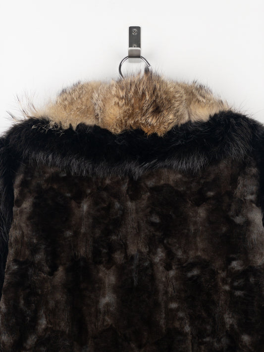 Yves Saint Laurent Rive Gauche by Tom Ford 2000s Fur Leather Bomber Jacket – photo 14