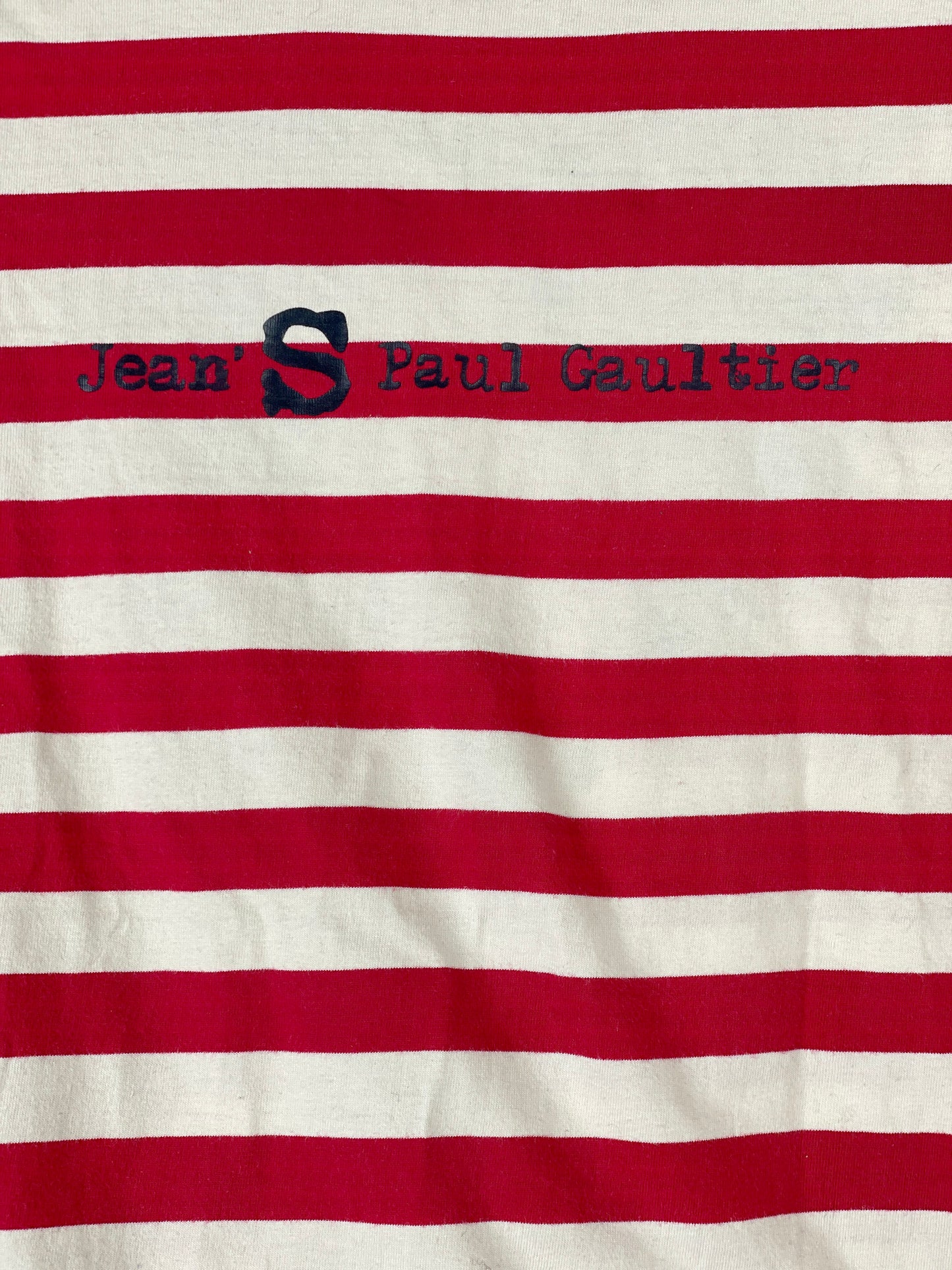 Jean Paul Gaultier 90s Sailor-Striped Heart Cutout Longsleeve Shirt