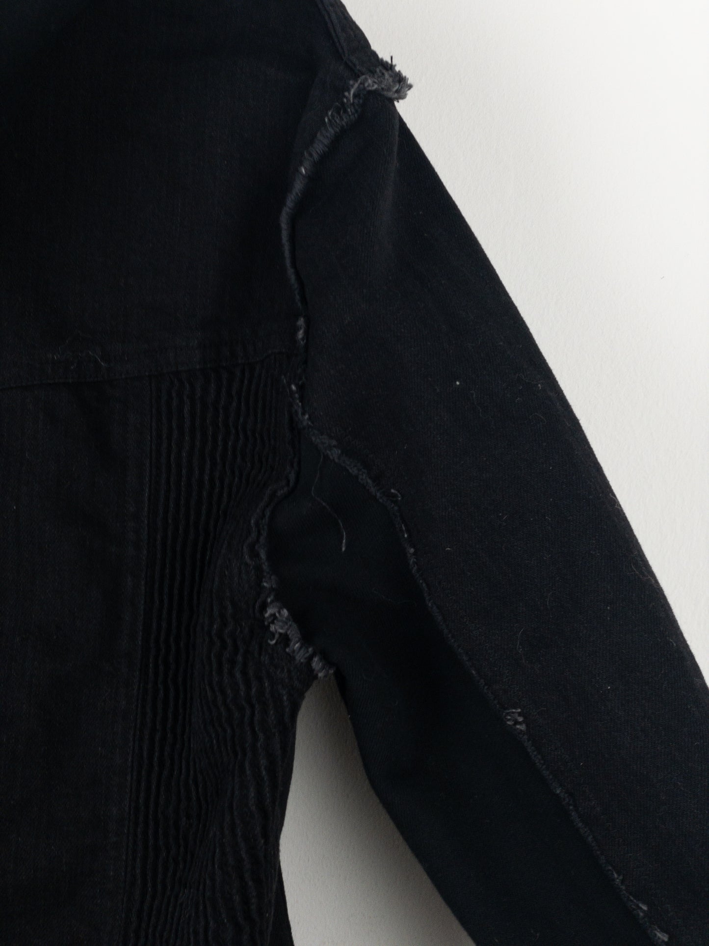 Balmain Hooded Denim Perfecto Biker Jacket