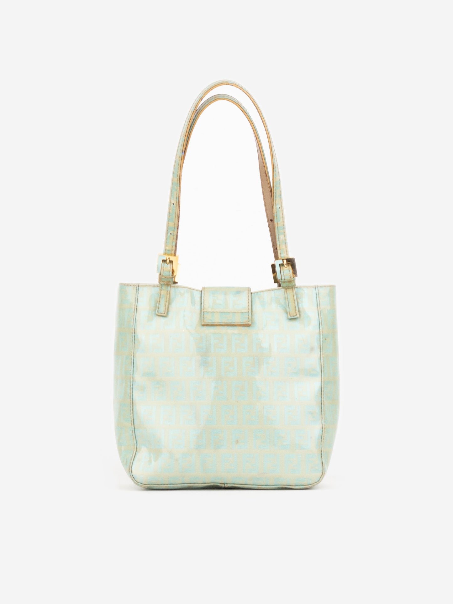 Fendi 2000s Patent Zucchino Monogram Bucket Handbag – photo 3