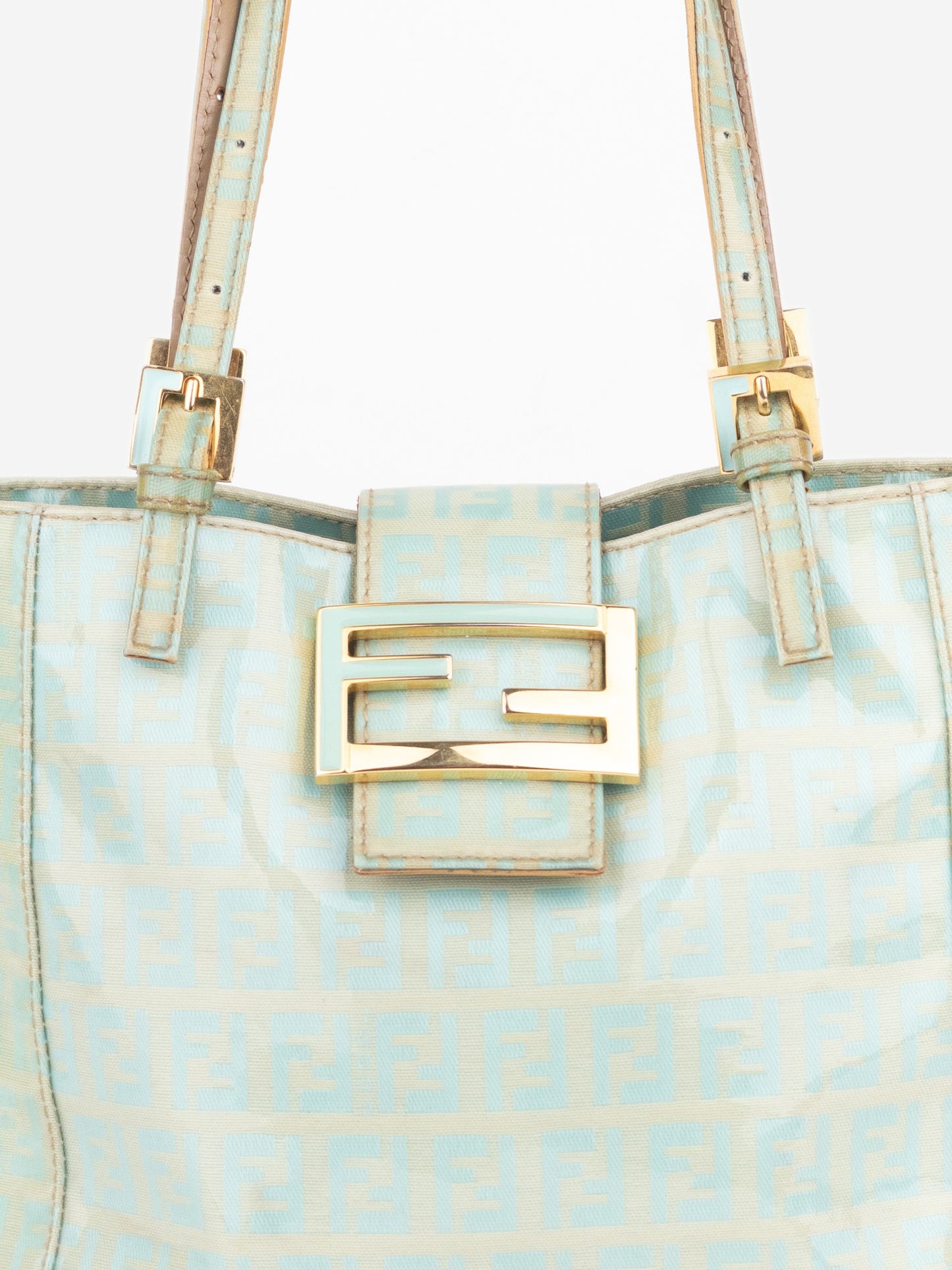 Fendi 2000s Patent Zucchino Monogram Bucket Handbag – photo 4
