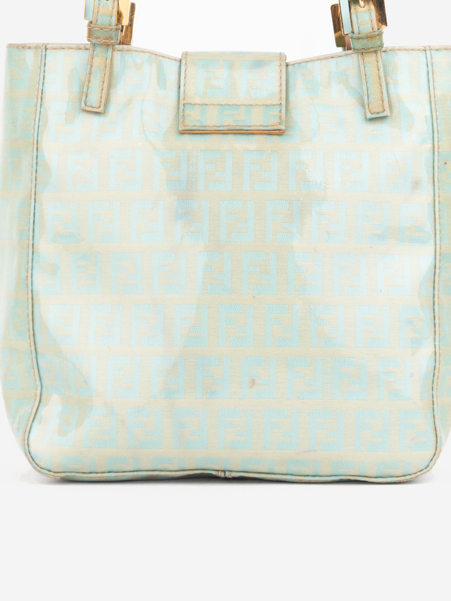 Fendi 2000s Patent Zucchino Monogram Bucket Handbag