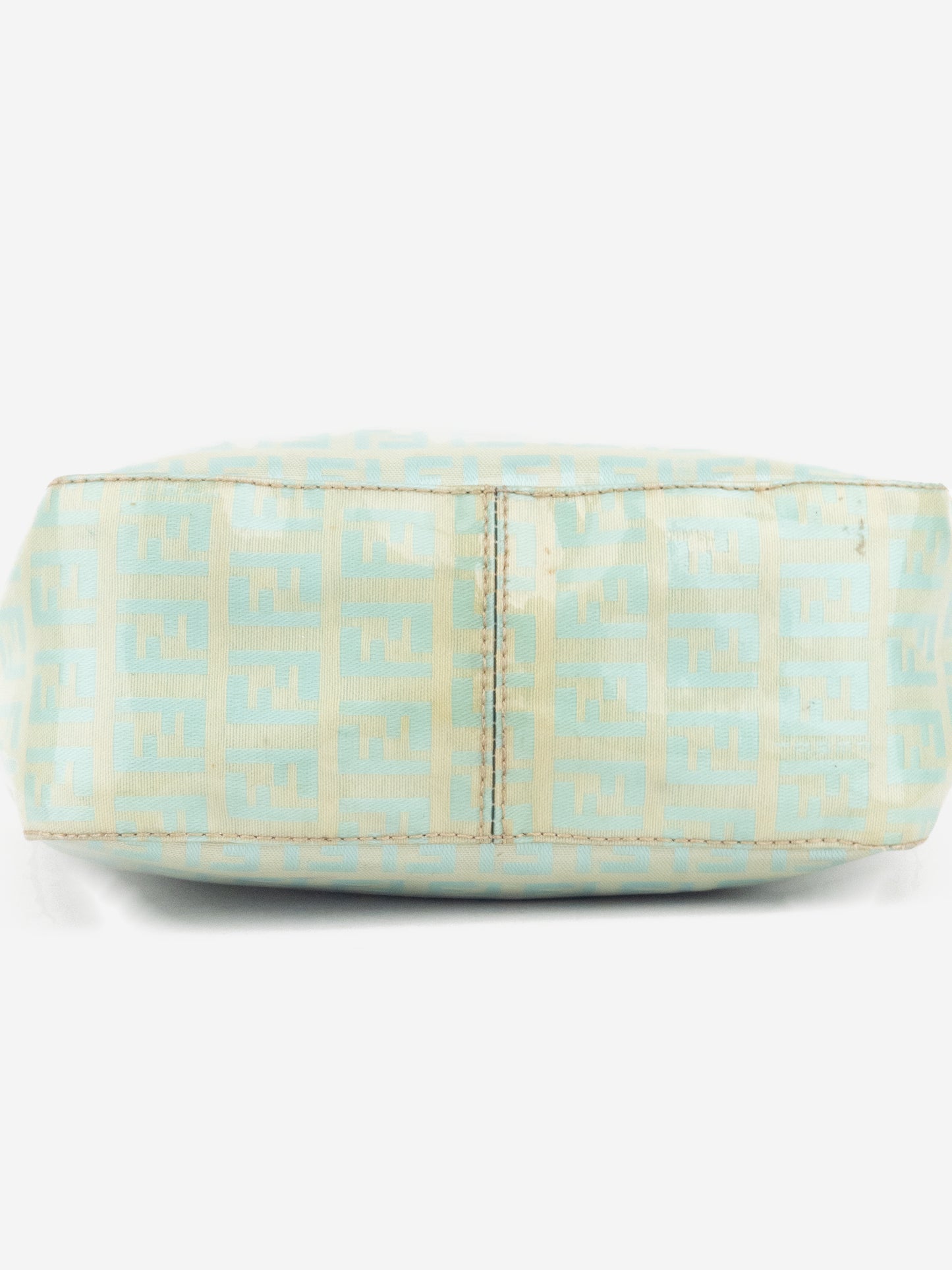 Fendi 2000s Patent Zucchino Monogram Bucket Handbag