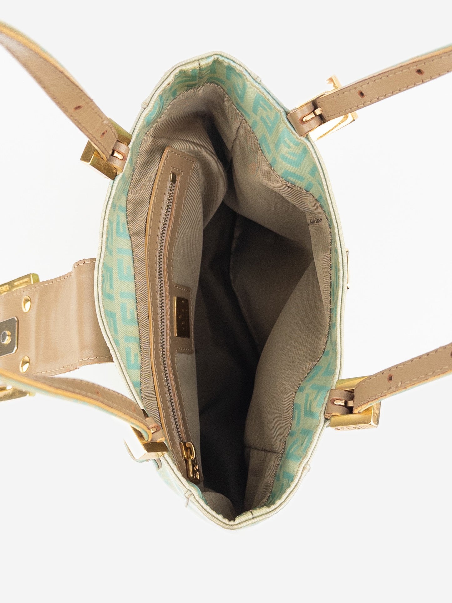 Fendi 2000s Patent Zucchino Monogram Bucket Handbag – photo 10