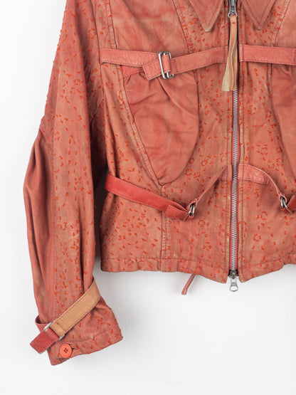 Jean Paul Gaultier 1990s Bondage-Strap Leather Jacket