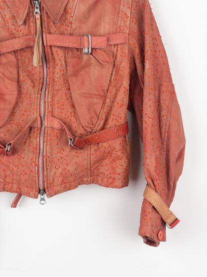 Jean Paul Gaultier 1990s Bondage-Strap Leather Jacket