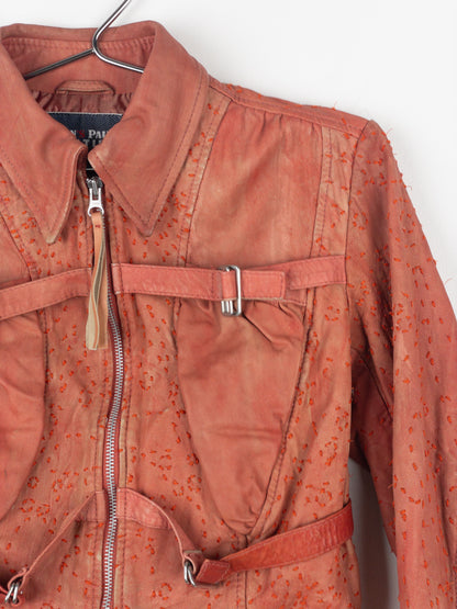 Jean Paul Gaultier 1990s Bondage-Strap Leather Jacket