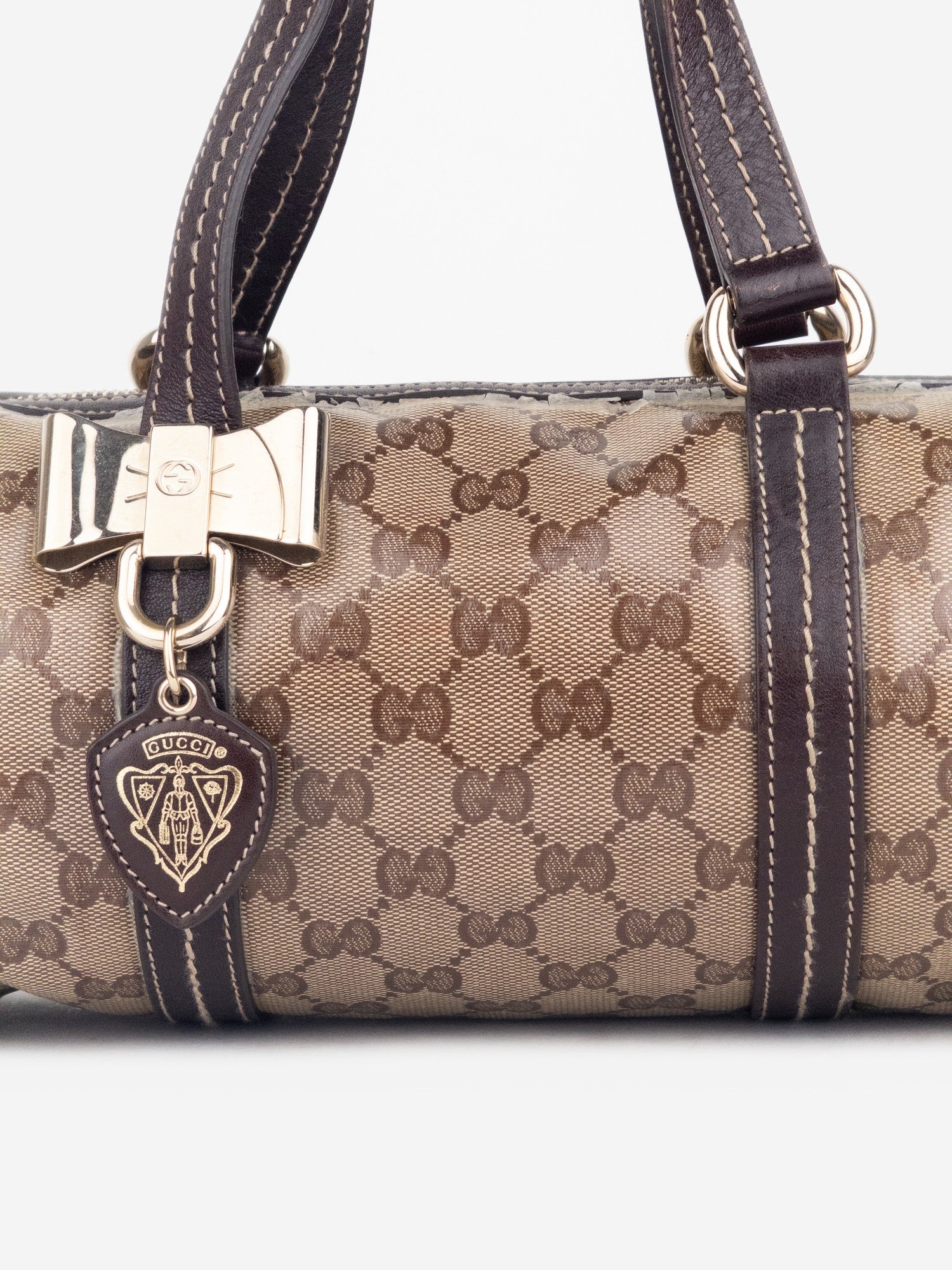 Gucci by Frida Giannini 2010s Mini Boston 'Duchessa' Crystal Monogram Handbag – photo 5