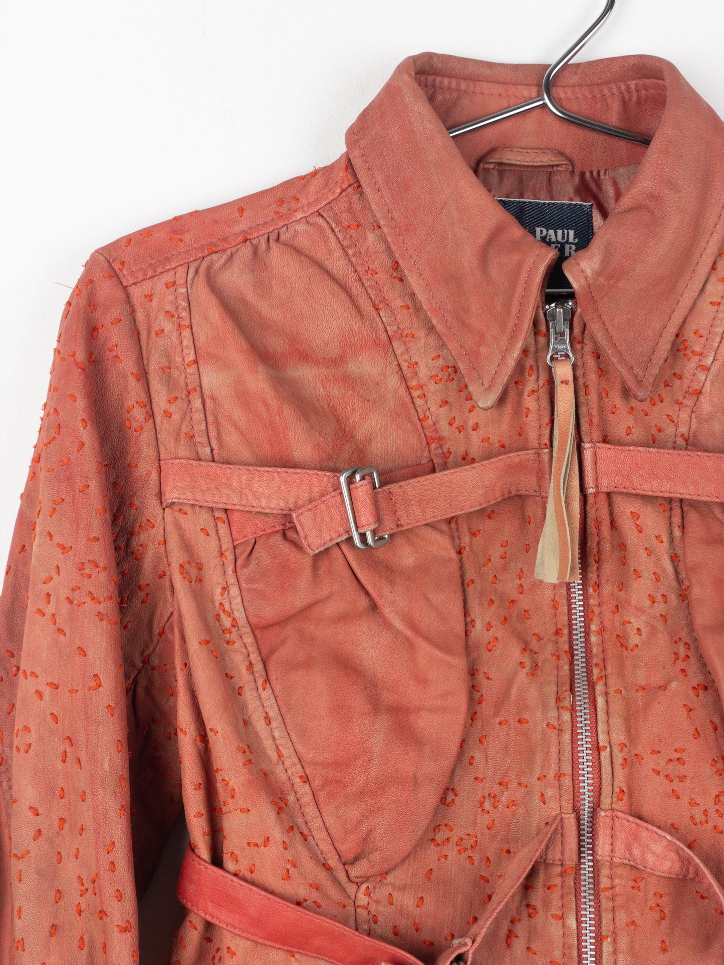 Jean Paul Gaultier 1990s Bondage-Strap Leather Jacket