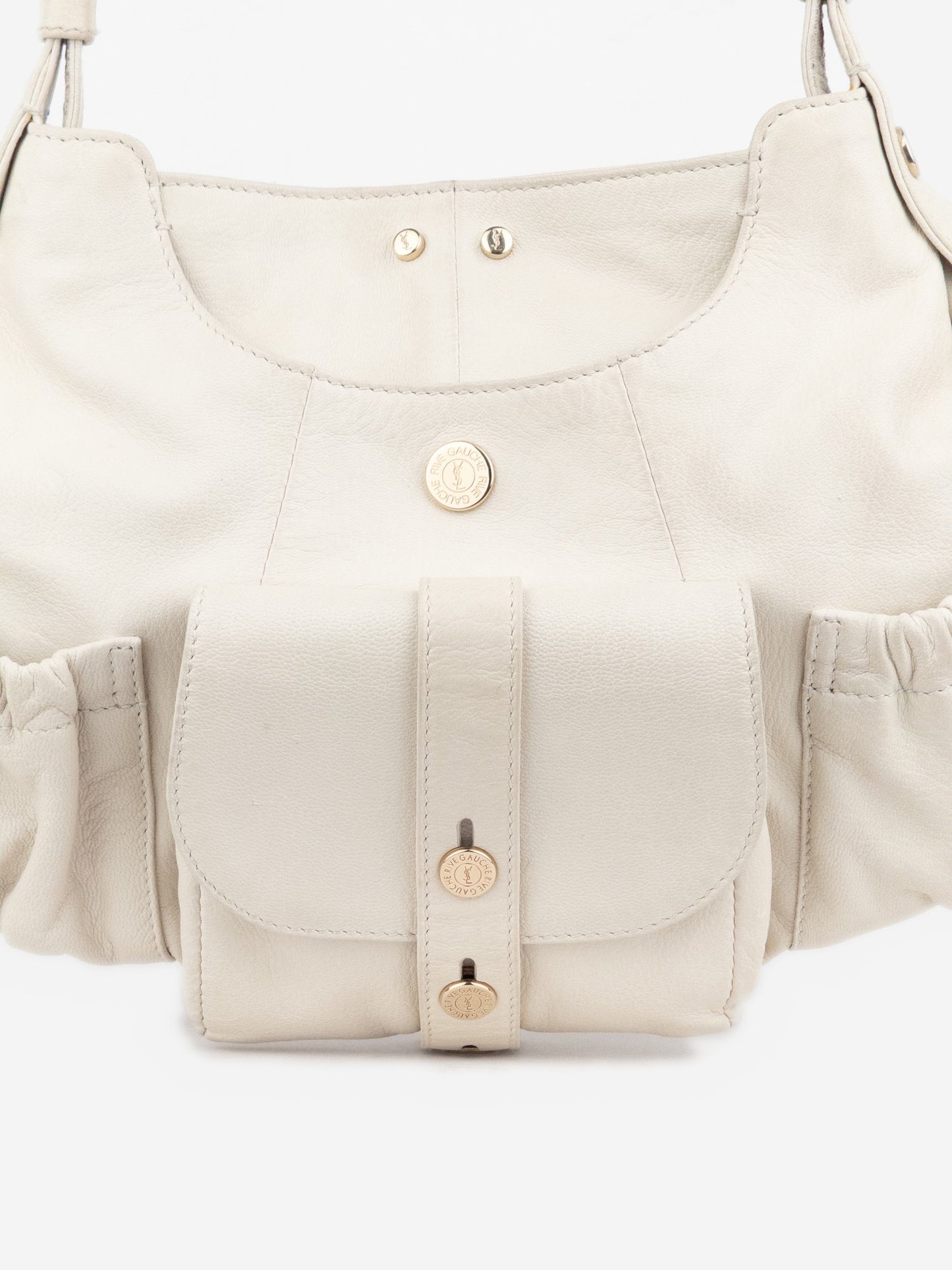 YSL Rive Gauche by Tom Ford 2000s 'Mala Mala Mombasa' Cargo Pocket Hobo Shoulder Bag