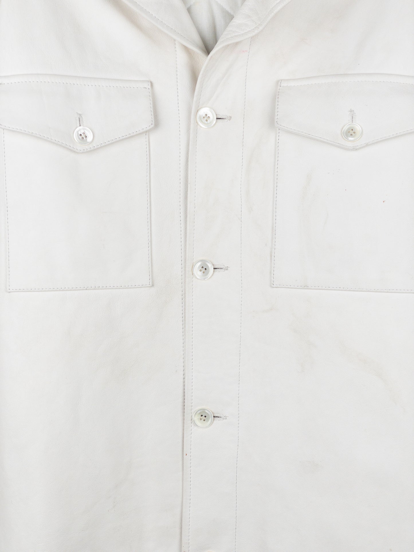 Maison Margiela x H&M SS12 Padded Leather Overshirt Jacket