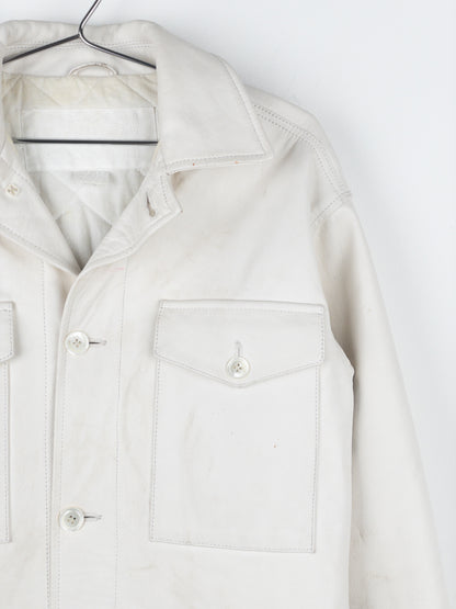 Maison Margiela x H&M SS12 Padded Leather Overshirt Jacket