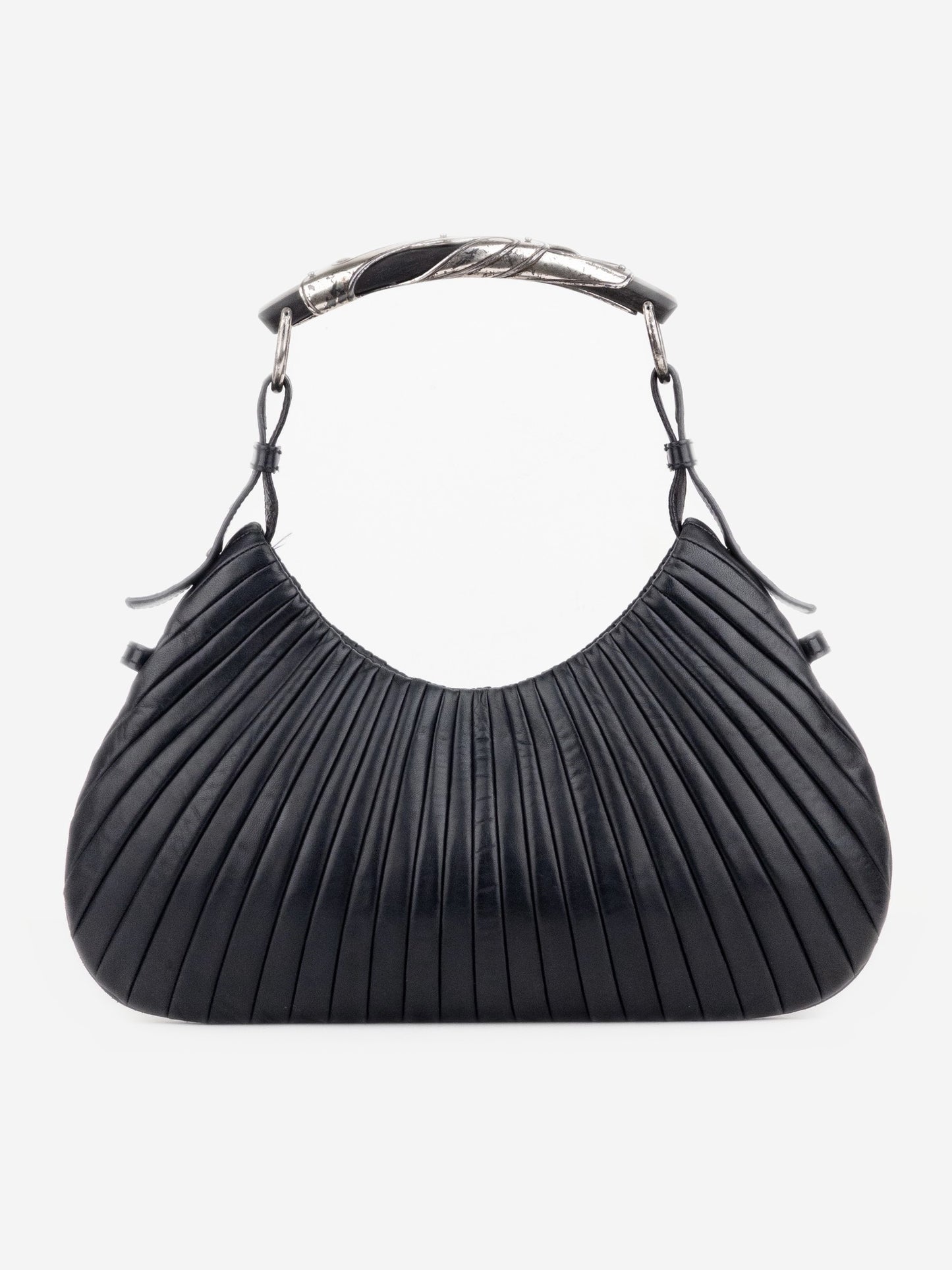 YSL Rive Gauche by Tom Ford AW01 Pleated Mombasa Hobo Shoulder Bag