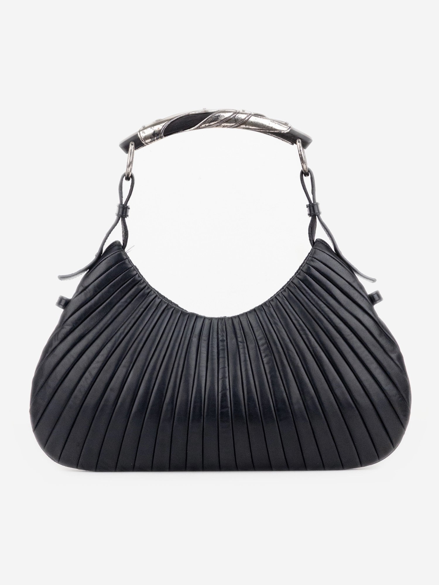 YSL Rive Gauche by Tom Ford AW01 Pleated Mombasa Hobo Shoulder Bag