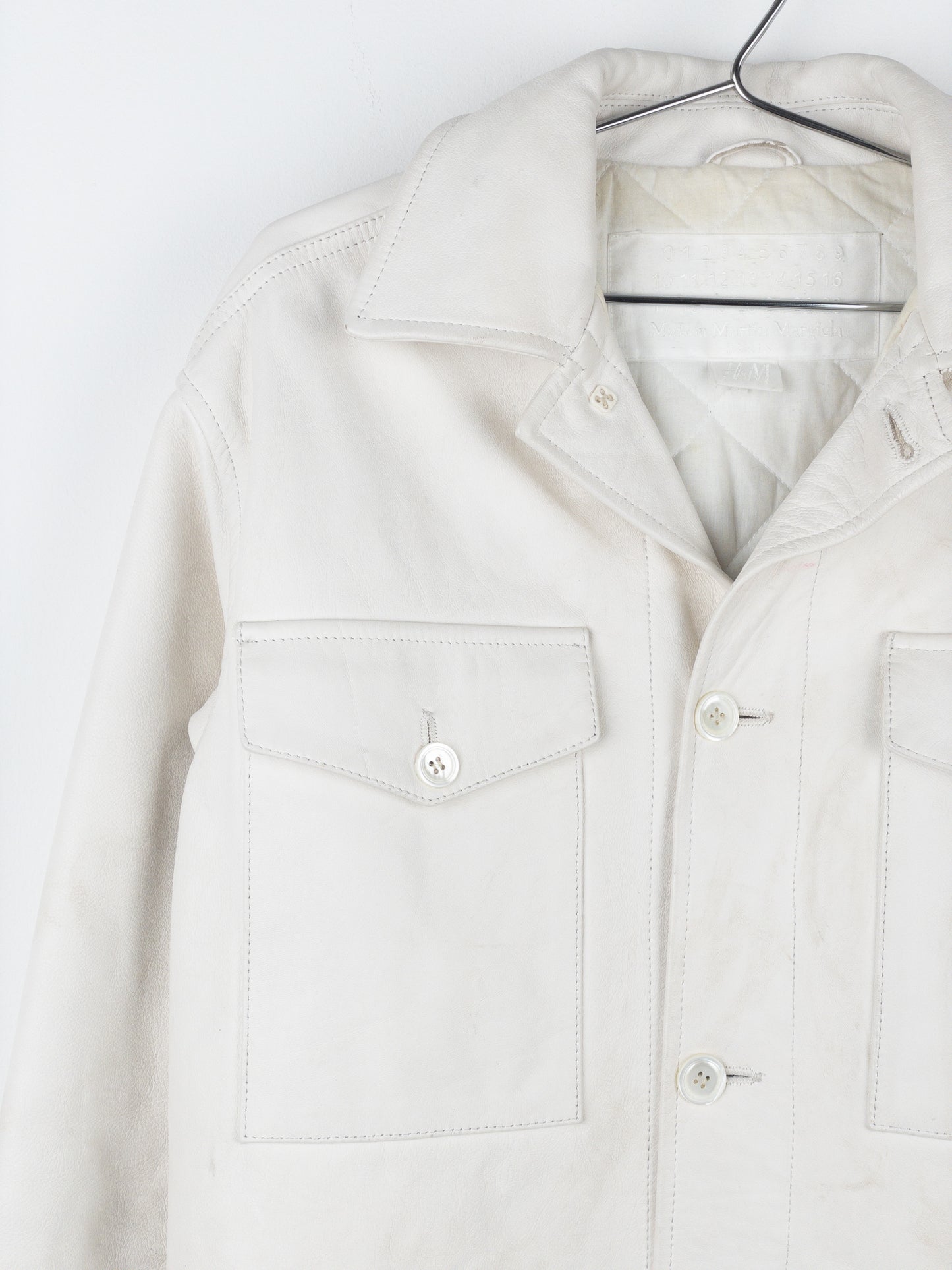 Maison Margiela x H&M SS12 Padded Leather Overshirt Jacket