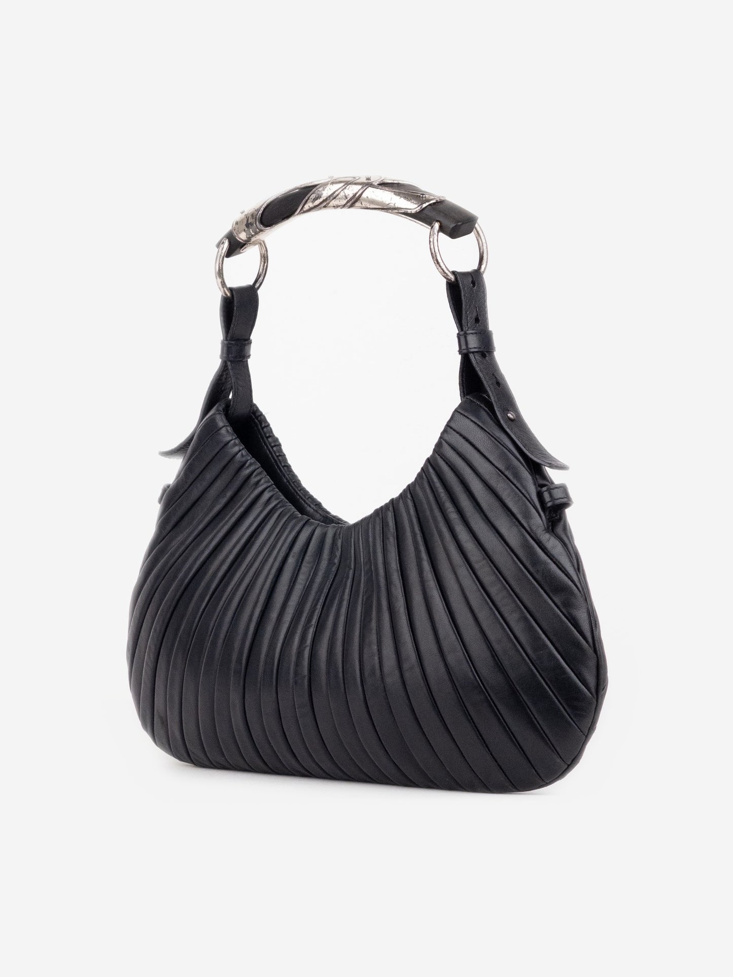 YSL Rive Gauche by Tom Ford AW01 Pleated Mombasa Hobo Shoulder Bag – photo 2