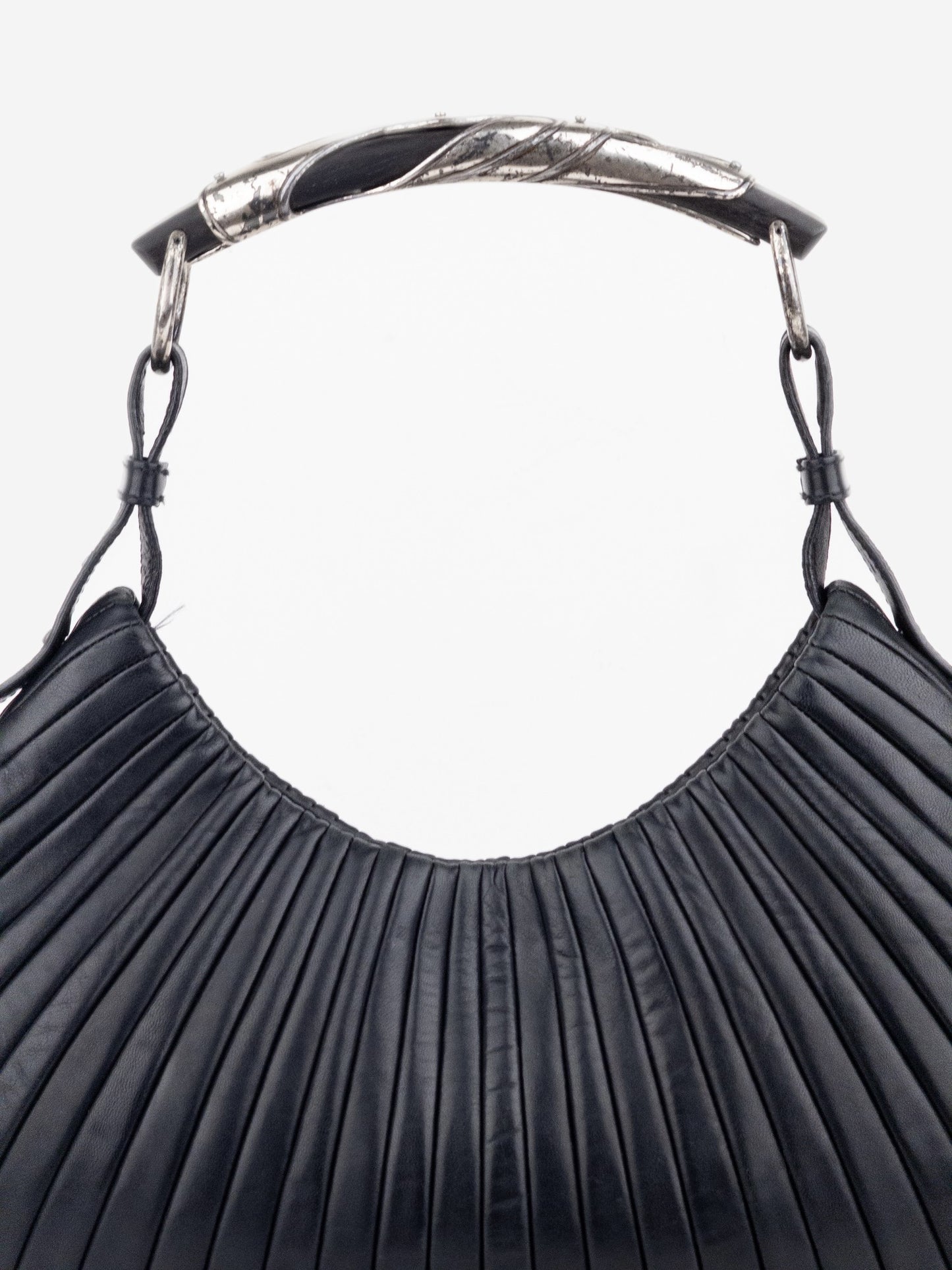 YSL Rive Gauche by Tom Ford AW01 Pleated Mombasa Hobo Shoulder Bag – photo 5