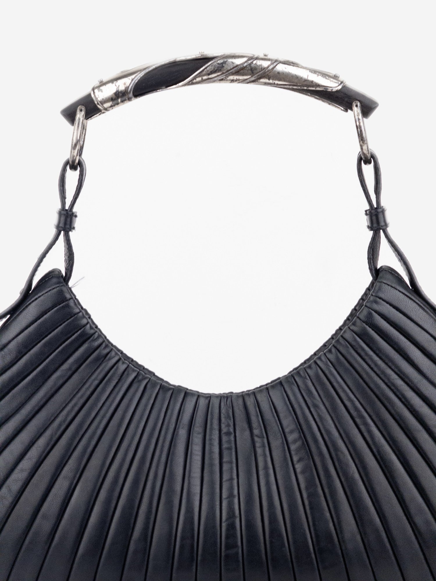 YSL Rive Gauche by Tom Ford AW01 Pleated Mombasa Hobo Shoulder Bag – photo 5