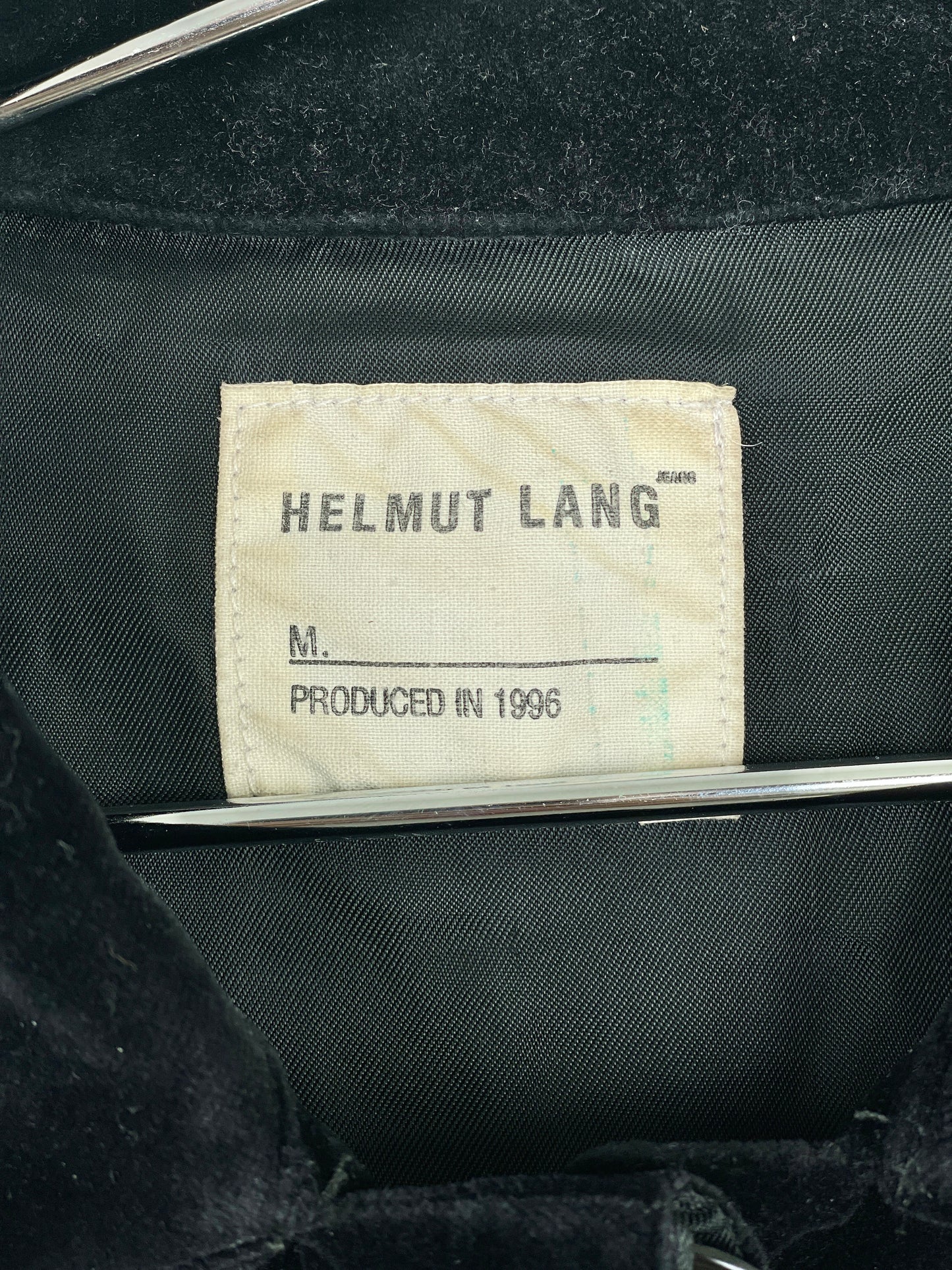 Helmut Lang 1996 Velvet Coat