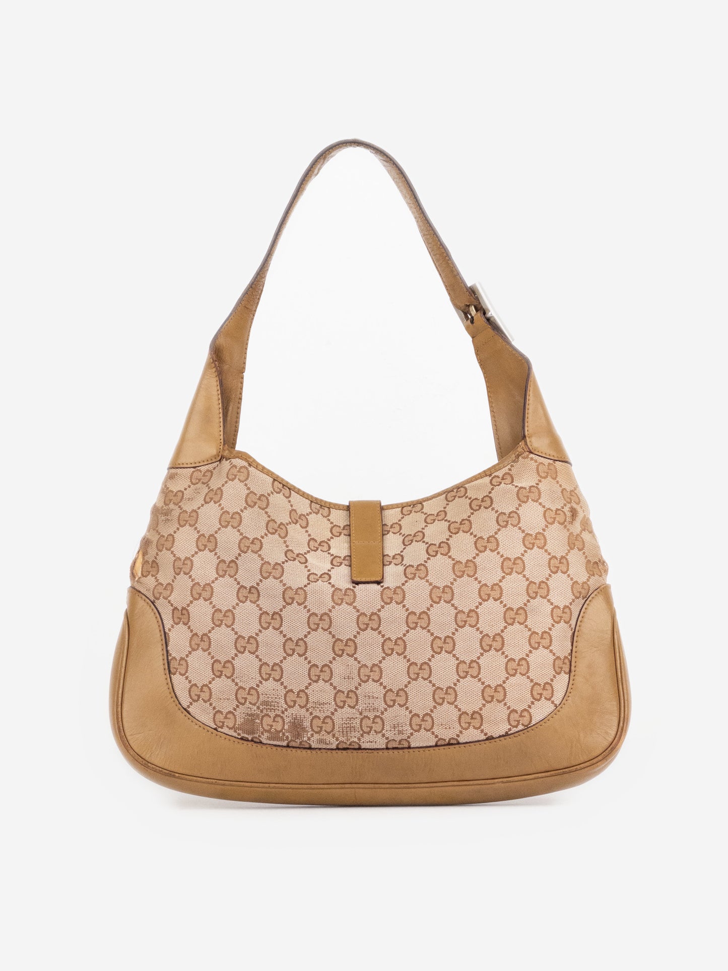 Gucci by Tom Ford 1990s ‘Jackie’ GG Supreme Monogram Hobo Shoulder Bag