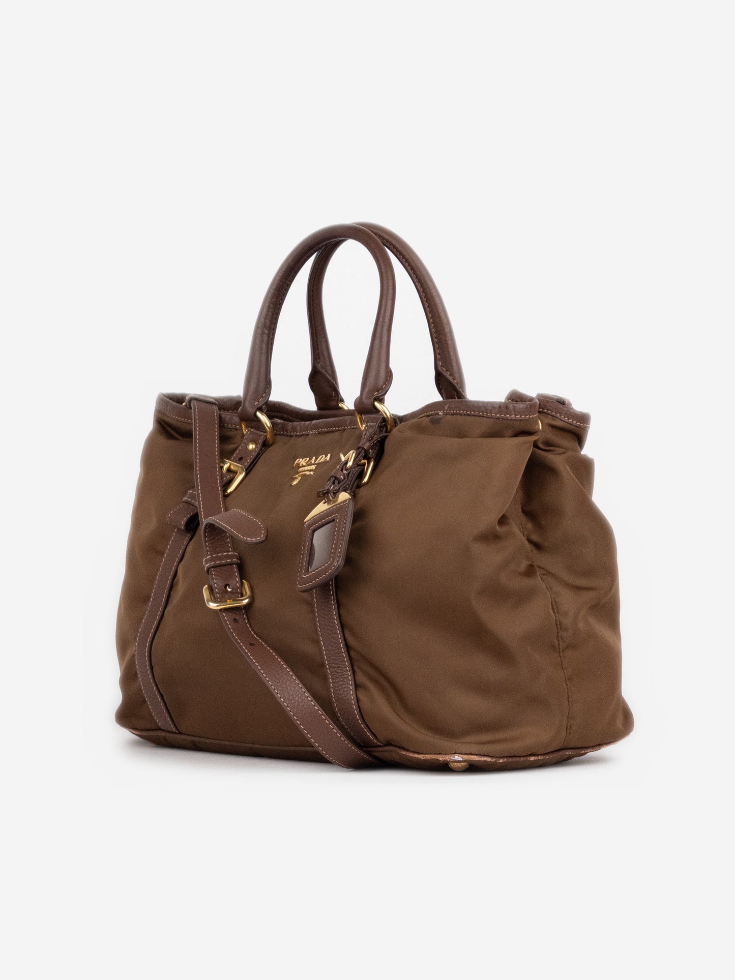 Prada 2000s Large 2-Way Shopper Tote Handbag