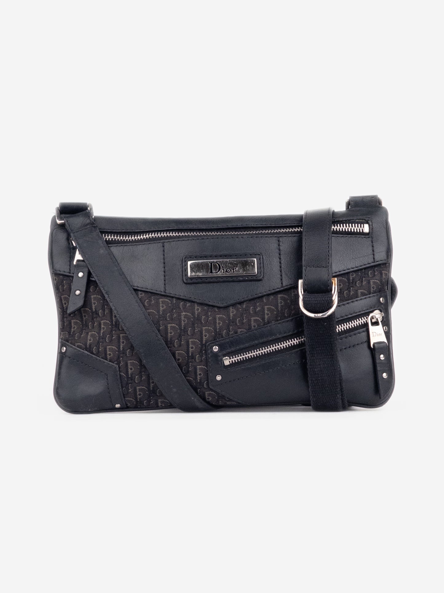 Dior by Galliano SS02 ‘Street Chic’ Diorissimo Monogram Trotter Crossbody Bag