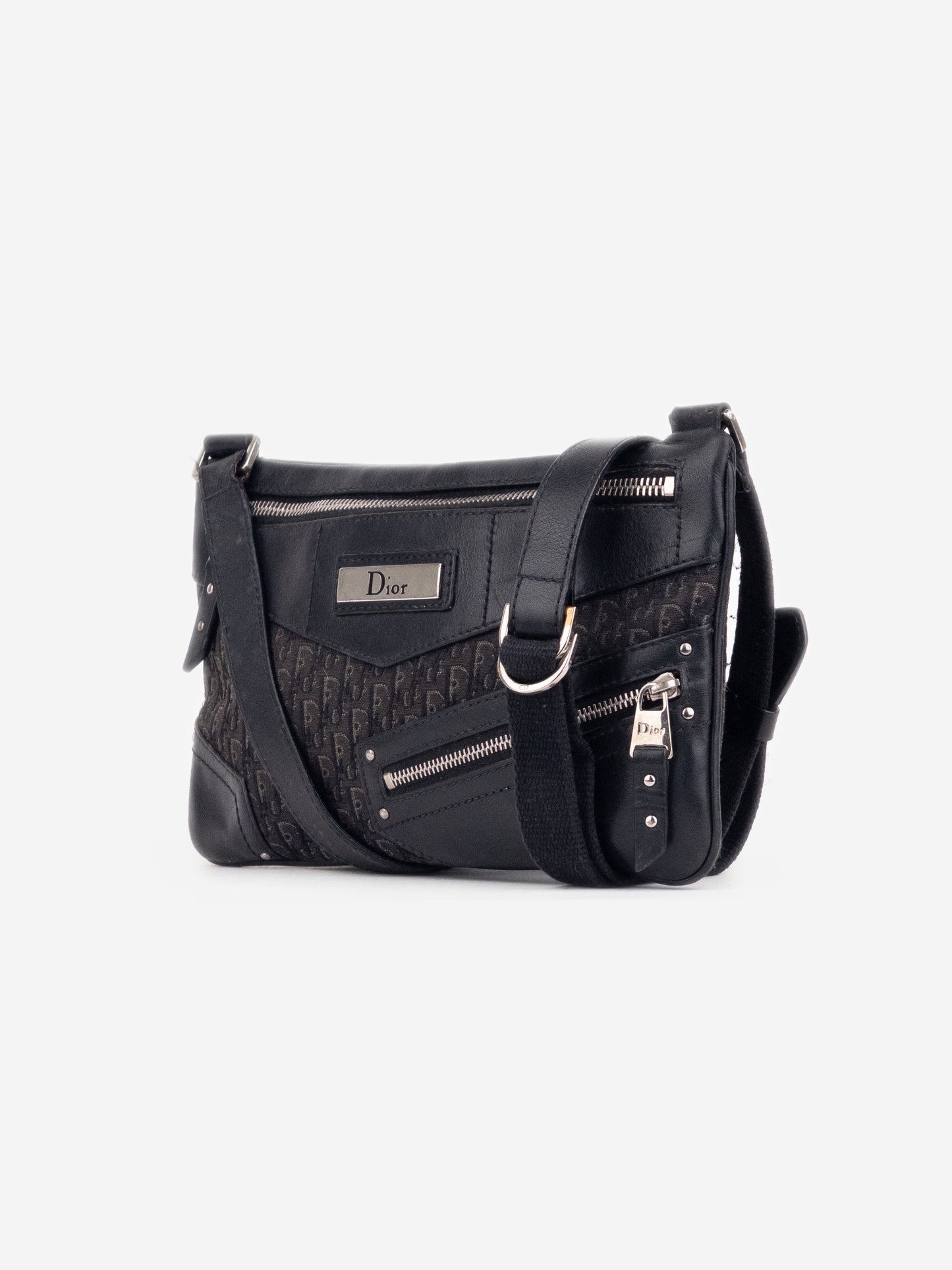Dior by Galliano SS02 ‘Street Chic’ Diorissimo Monogram Trotter Crossbody Bag