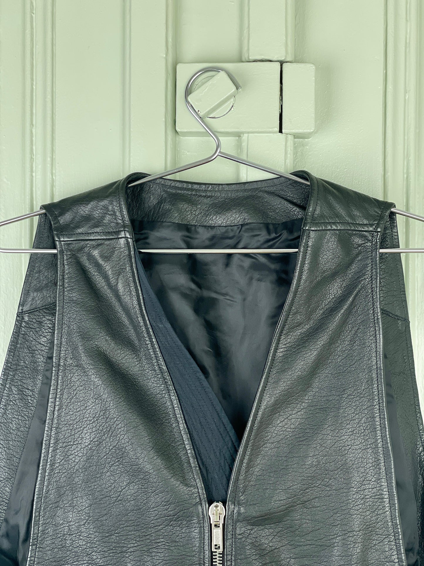 Rick Owens SS10 RELEASE Flying V Turbo Leather Vest