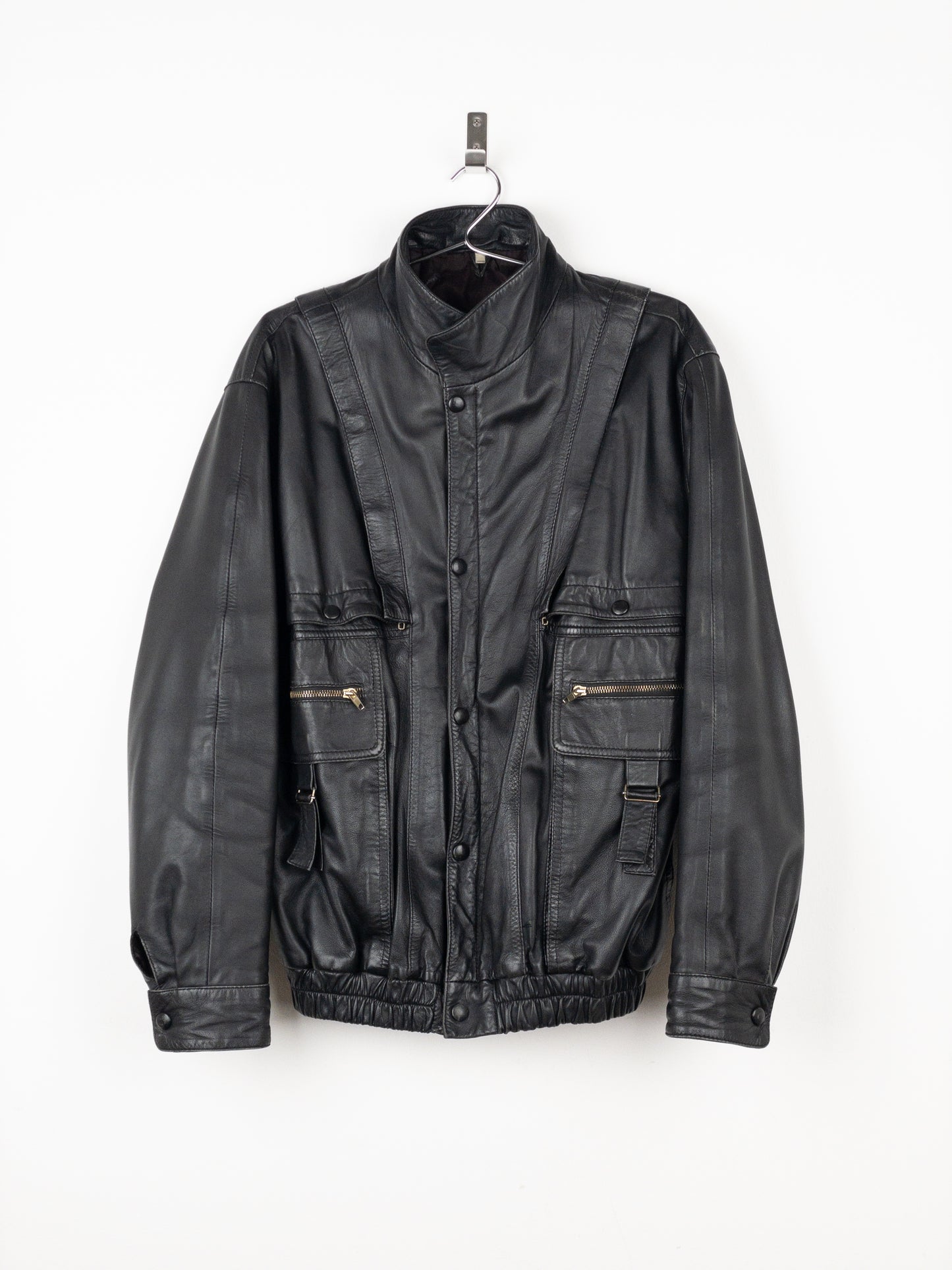 Yves Saint Laurent Leather Flight Bomber Jacket
