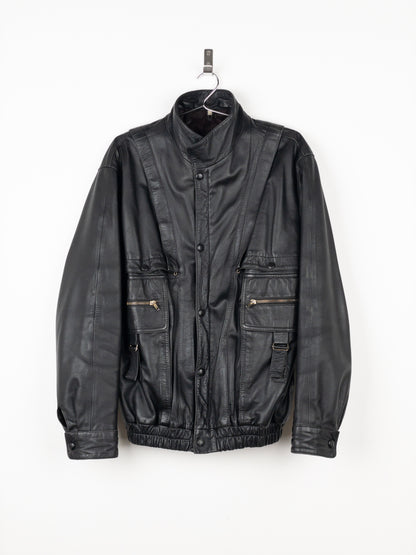 Yves Saint Laurent Leather Flight Bomber Jacket