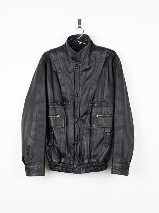 Yves Saint Laurent Leather Flight Bomber Jacket