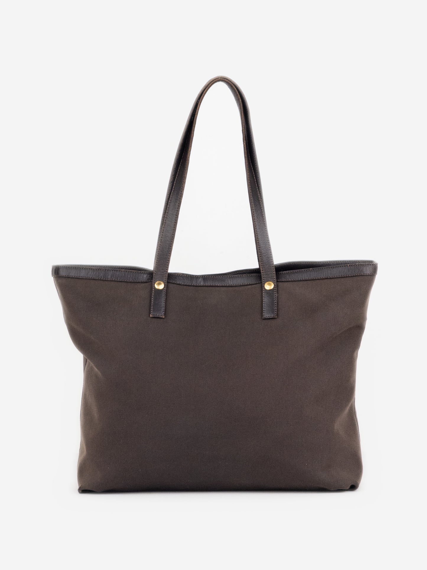 Prada 2000s Jacquard Canvas Shopper Tote Handbag