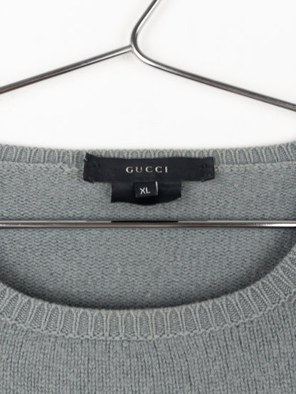 Gucci by Tom Ford AW01 Boxy Cashmere Knit Sweater