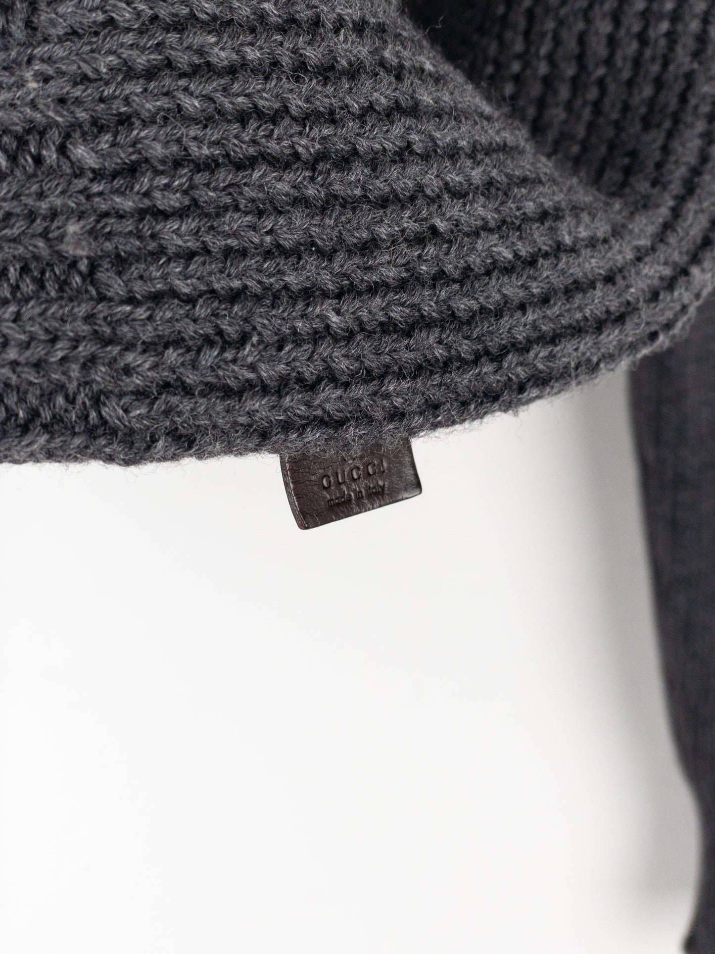 Gucci by Tom Ford 2000s Heavyweight Knit Mock Neck Sweater