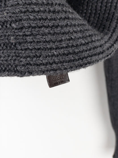 Gucci by Tom Ford 2000s Heavyweight Knit Mock Neck Sweater